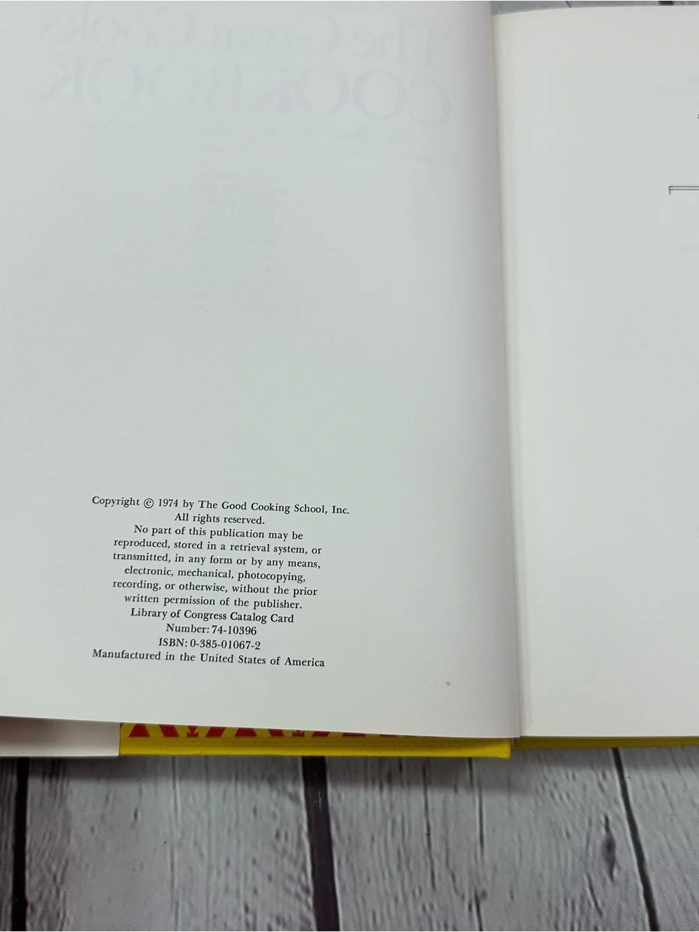 vtg 1974 The Great Cooks Cookbook hardcover retro culinary chefs collectible
